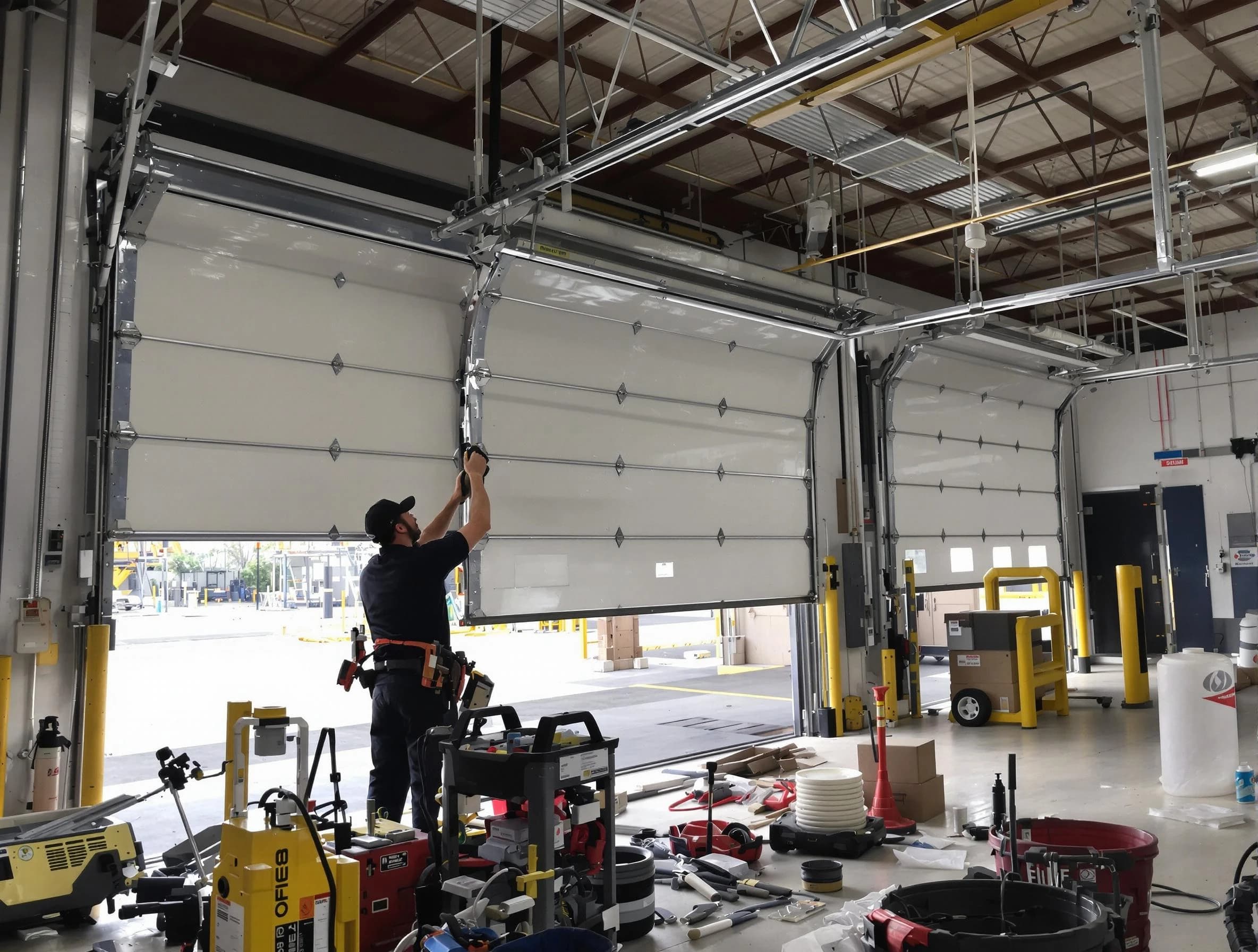 Rostraver Garage Door Repair technician performing commercial garage door repair in Rostraver