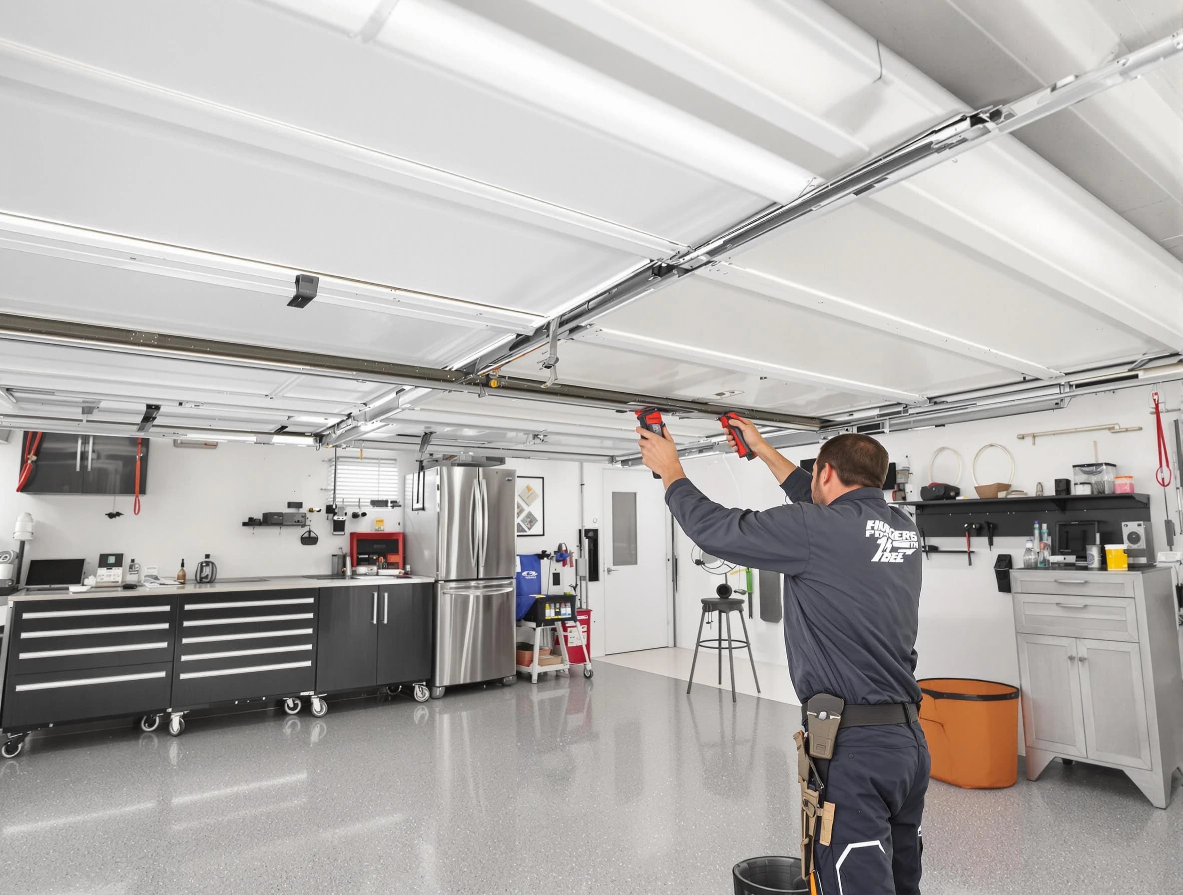 Overhead garage door repair service by Rostraver Garage Door Repair in Rostraver