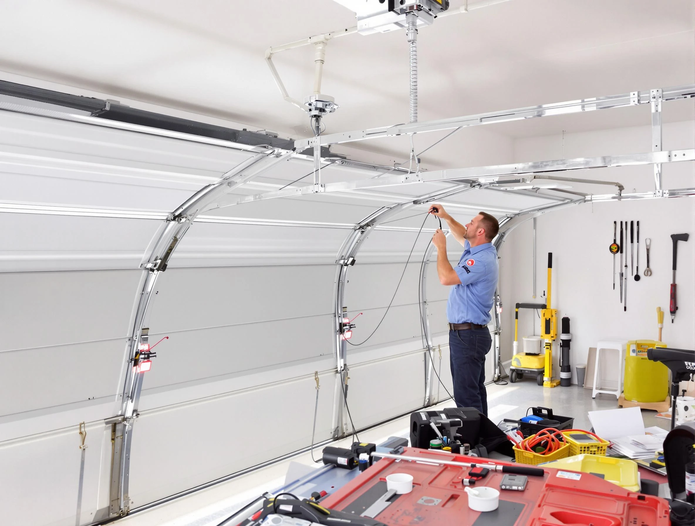 Garage door cable repair service by Rostraver Garage Door Repair in Rostraver