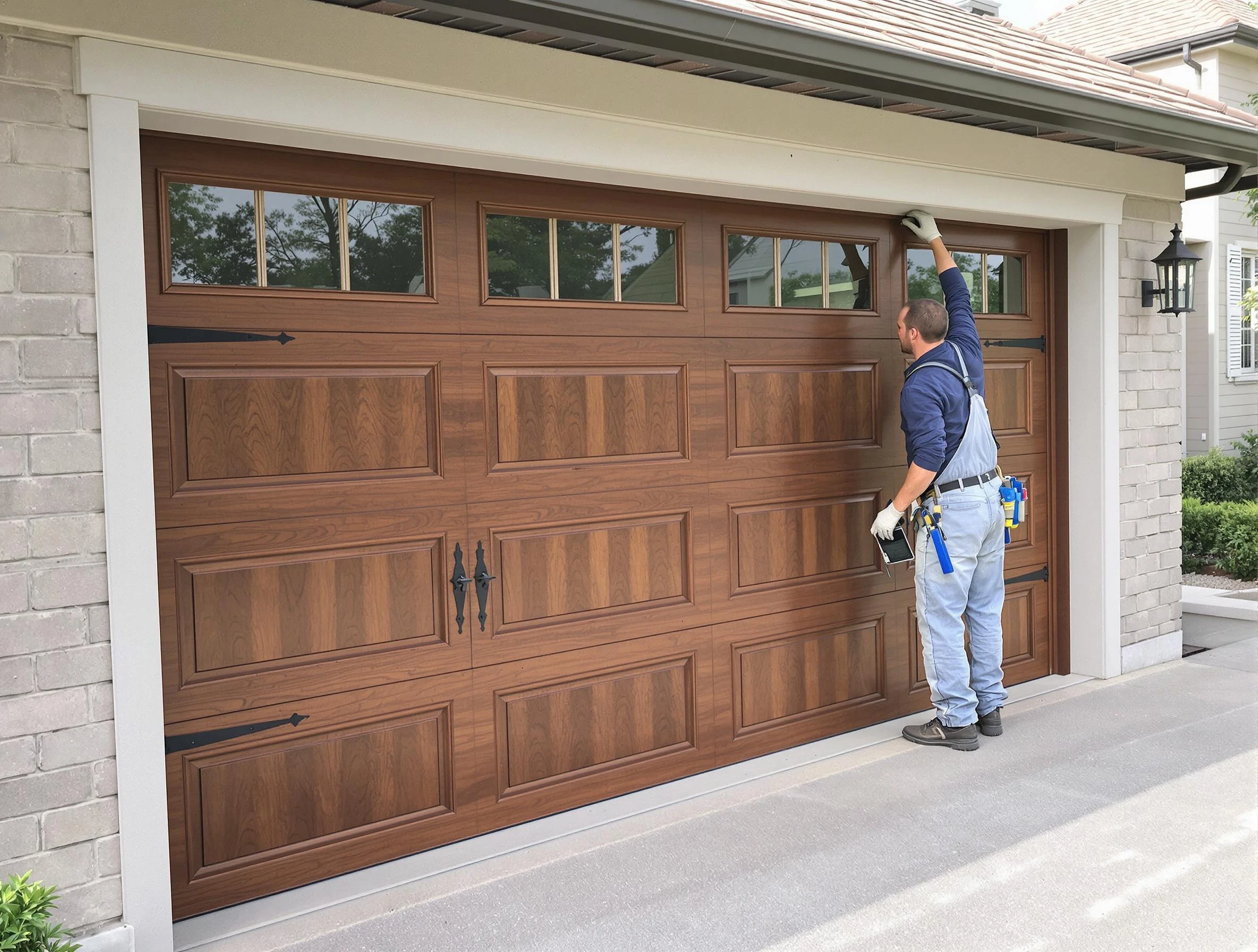 Custom garage door showcase by Rostraver Garage Door Repair in Rostraver