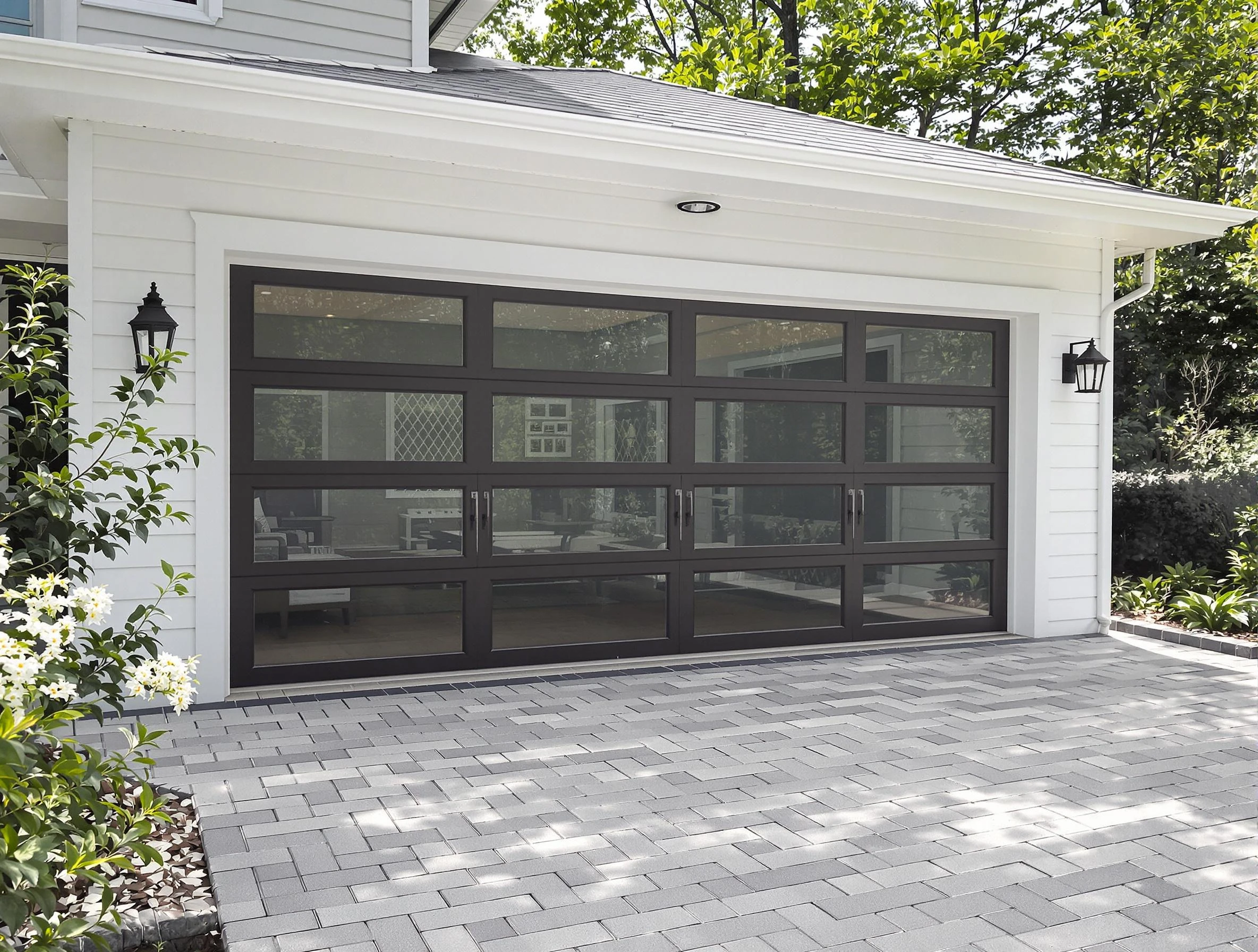 Rostraver Garage Door Repair design specialist presenting custom garage door options to Rostraver homeowner