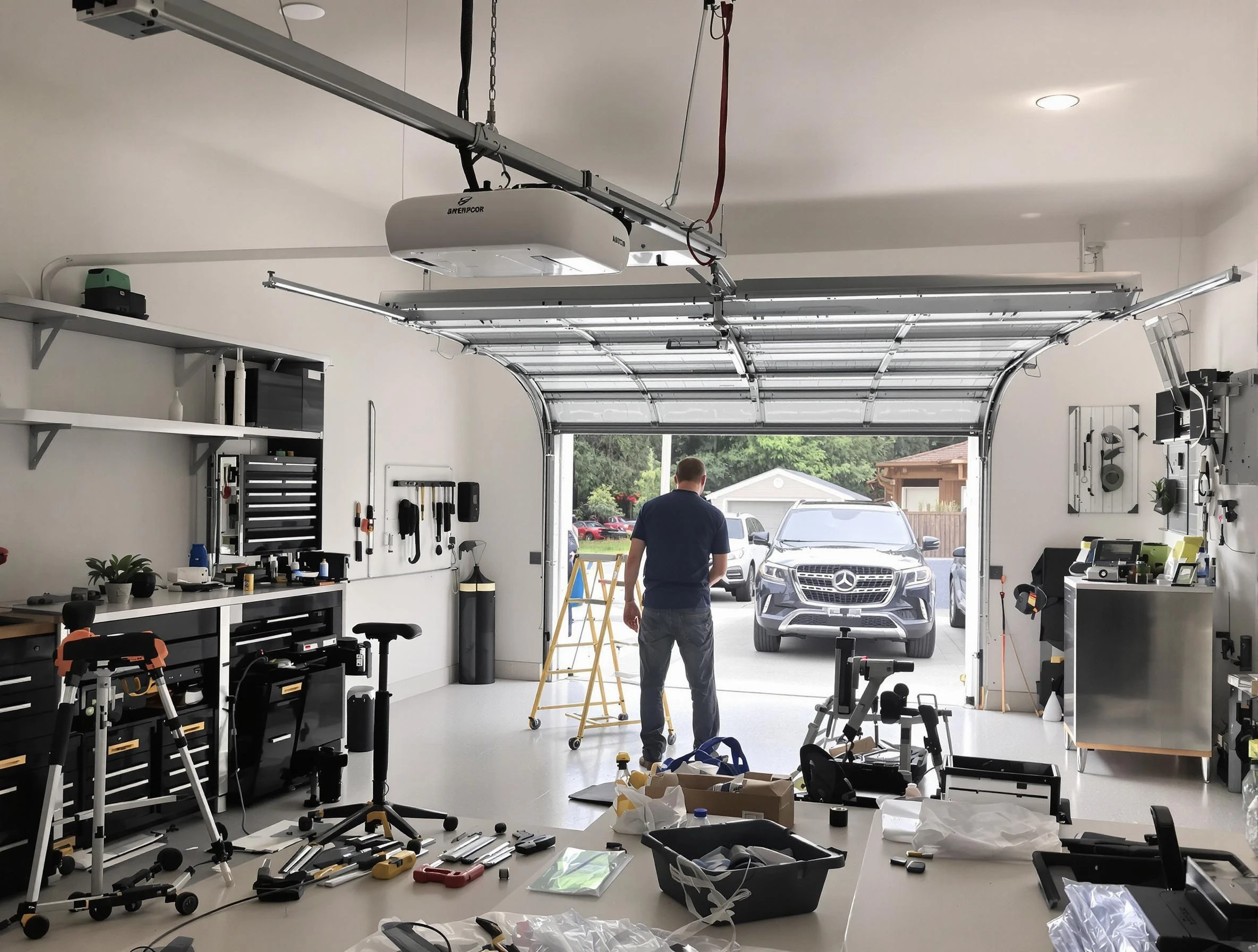 Garage door opener installation by Rostraver Garage Door Repair in Rostraver