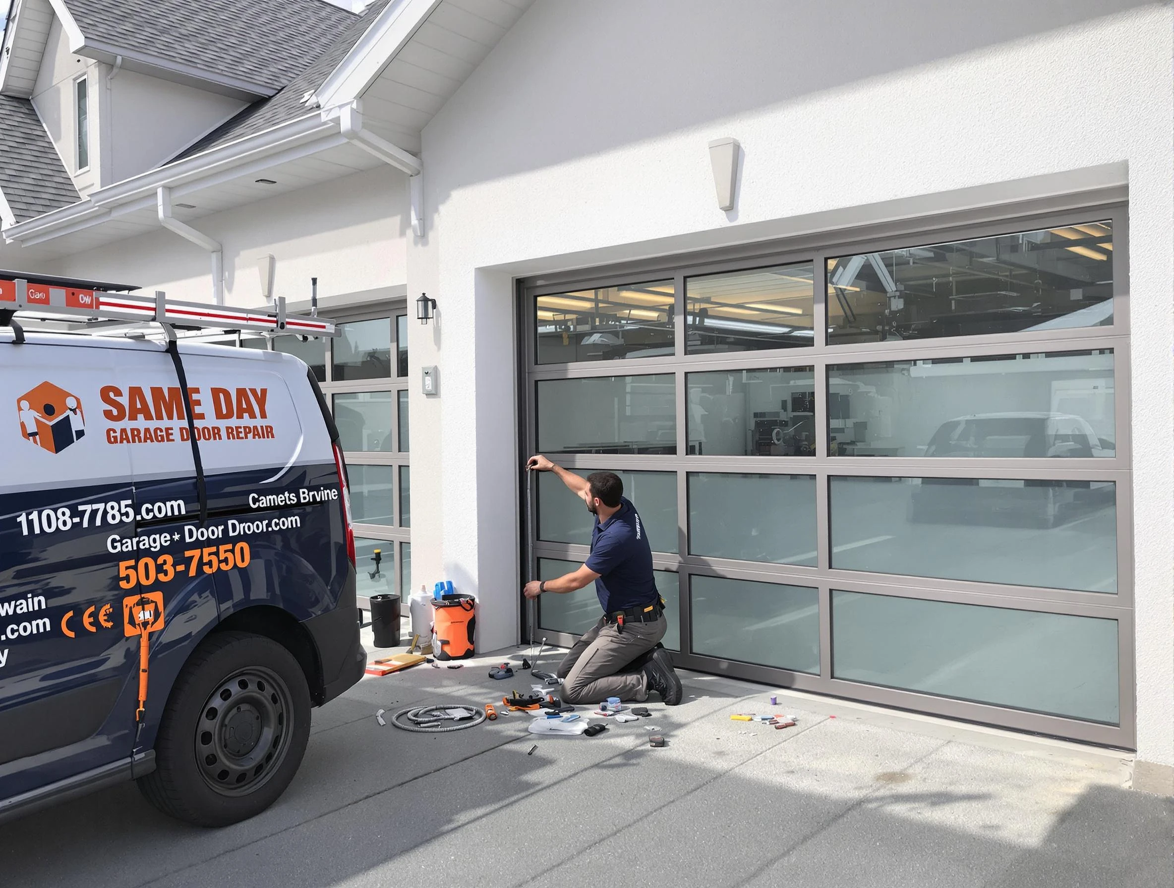 Same-day garage door repair service by Rostraver Garage Door Repair in Rostraver